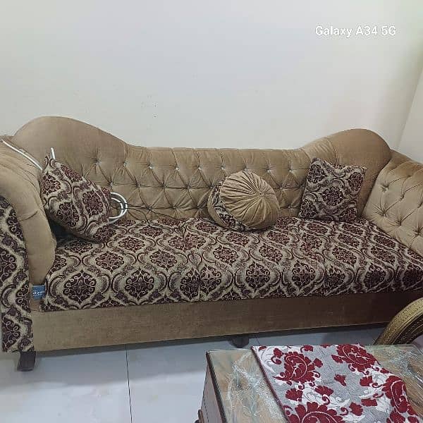 5 seater slightly used sofa set for sale 1