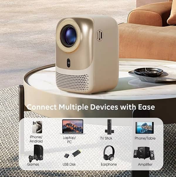Protabe Projector Full HD 4K (1920*1080P) - 400 Ansi 1