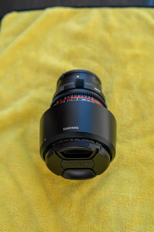 Manual Cine Lens 85mm T1.5 (Canon Mount) – Full Frame | Pro Quality 1