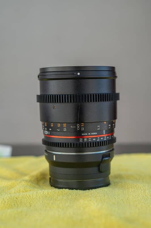 Manual Cine Lens 85mm T1.5 (Canon Mount) – Full Frame | Pro Quality 15