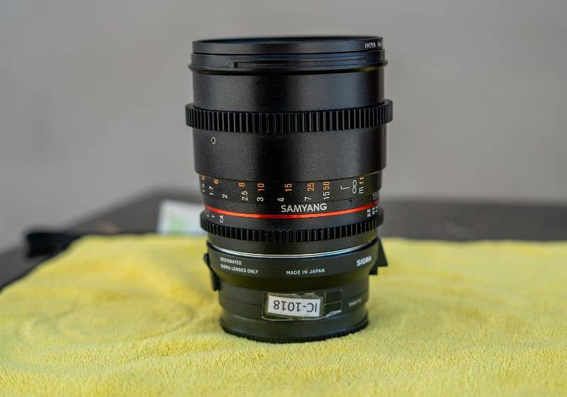 Manual Cine Lens 85mm T1.5 (Canon Mount) – Full Frame | Pro Quality 16