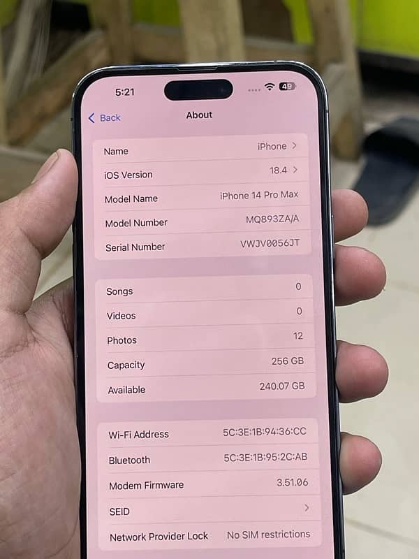 Iphone 14 PRO MAX factory unlocked 256 gb 6