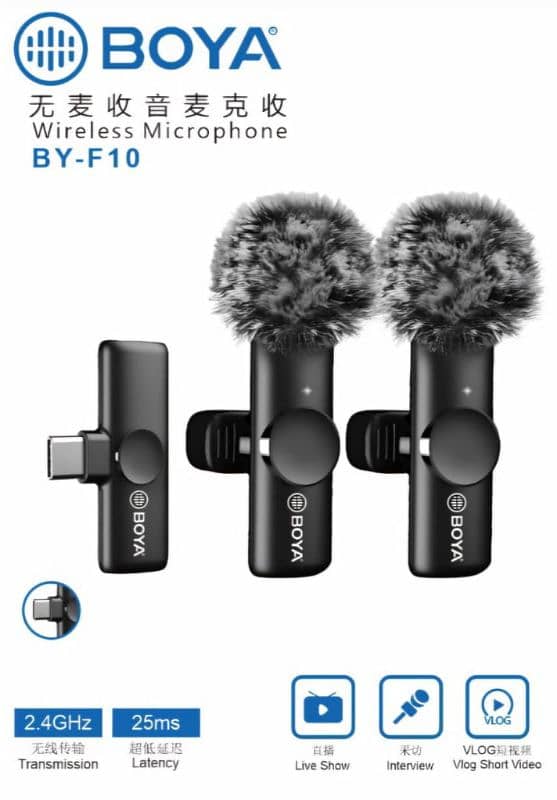 boya mic double wireless better. 0