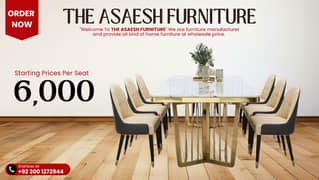 Dining Table - 6 Seater Dining Table - Dining Chairs - Cafe Chairs