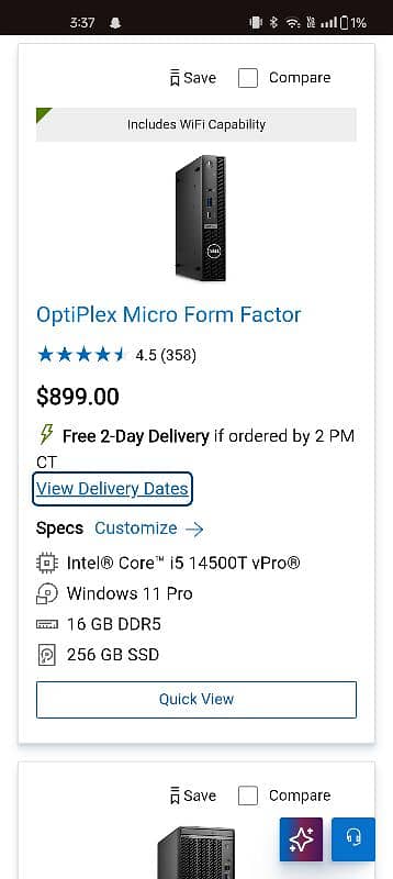 Dell Optiplex micro form factor (latest gen) 0