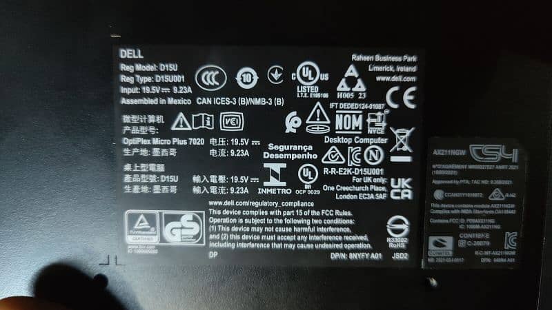 Dell Optiplex micro form factor (latest gen) 4