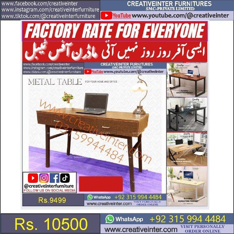 Office Table Study Table Working Desk Computer Gaming Table 0