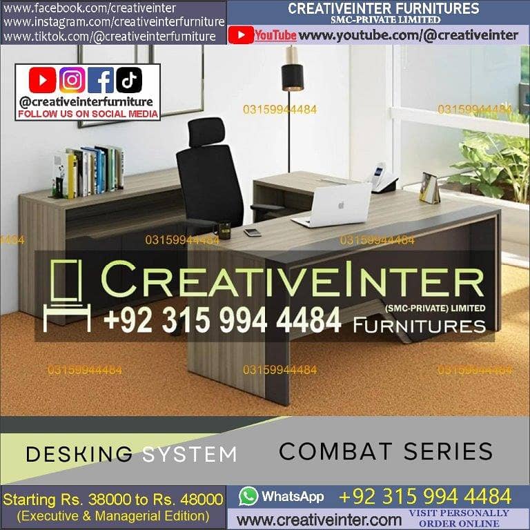 Office Table Study Table Working Desk Computer Gaming Table 3