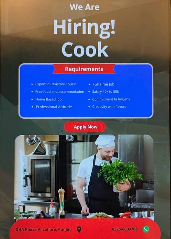 Home based Cook 0