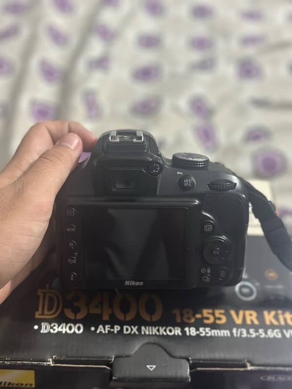 Nikon D3400 with 2 lens 18-55 and 55-200 1