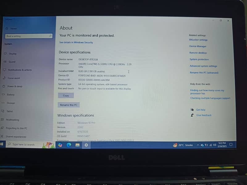 Dell i5 5th Generation 1