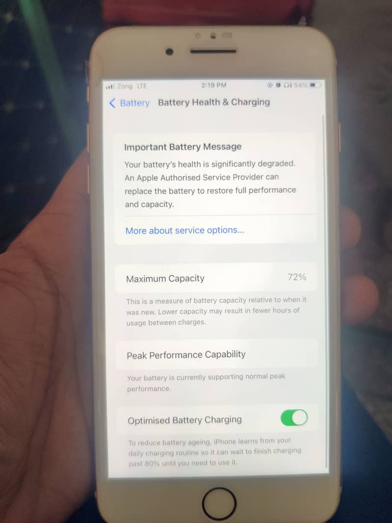 Iphone 8plus 64gb Pta approved no open no repair gold colour bh 73% 3