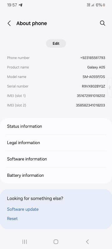 Samsung A05 With box 7