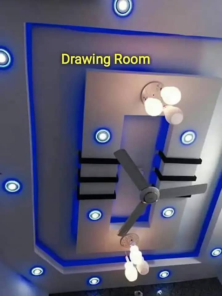 pop ceiling/ pvc roof seiling/ false ceiling design/ gypsum ceiling 5