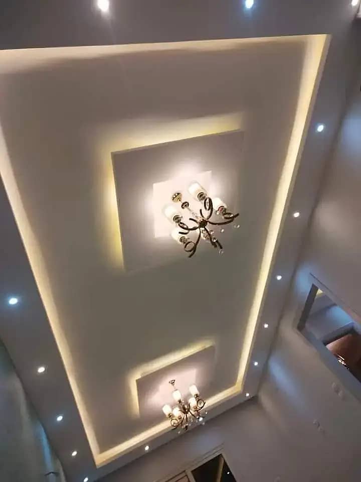 pop ceiling/ pvc roof seiling/ false ceiling design/ gypsum ceiling 9