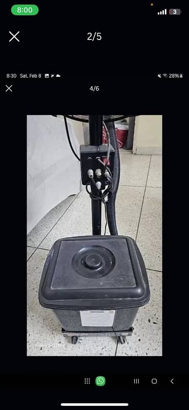 Pedestal Fan with cooling system like AC 0
