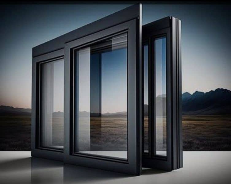 Aluminium window/Upvc door/Glass work/Glass Partition/Upvc window 1