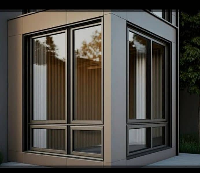 Aluminium window/Upvc door/Glass work/Glass Partition/Upvc window 5
