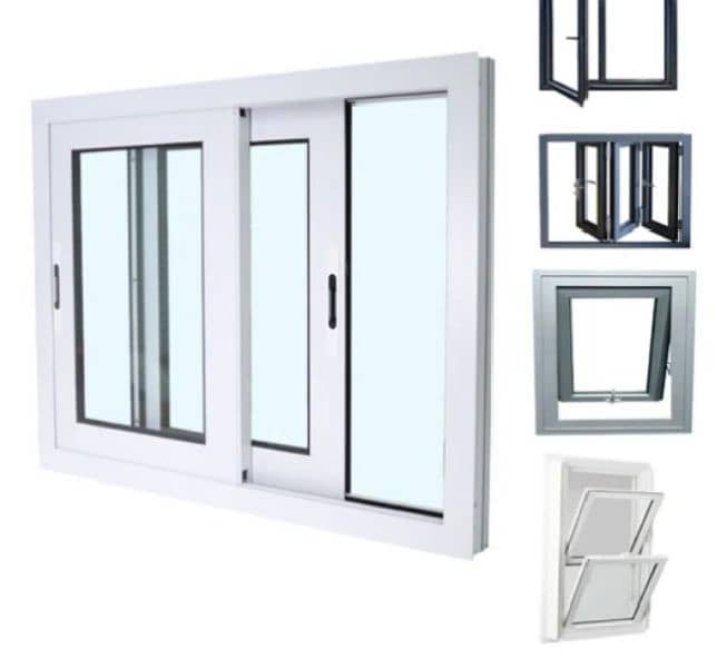 Aluminium window/Upvc door/Glass work/Glass Partition/Upvc window 7