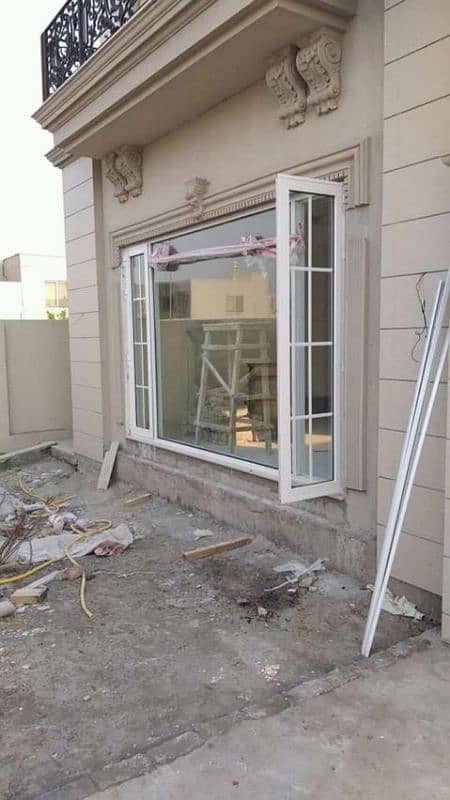 Aluminium window/Upvc door/Glass work/Glass Partition/Upvc window 12