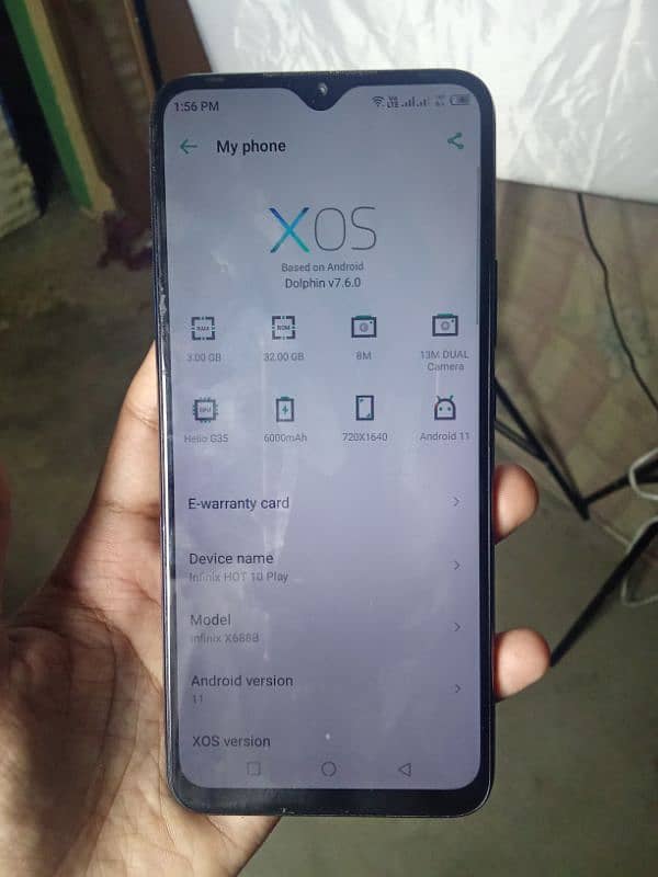 Infinix hot 10 play 3/32 Pta approved with box 0