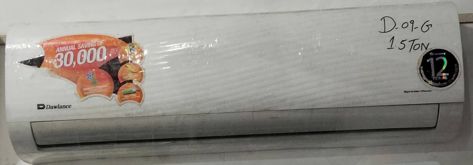 Dawlance 1.5 ton Dc inverter D09G year warranty  (0306=4462/443)Awsum 4