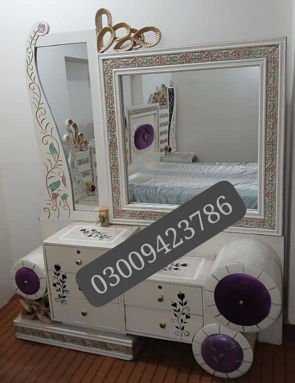 Bed set / bed / Wooden Bed set / Double Bed set / 3