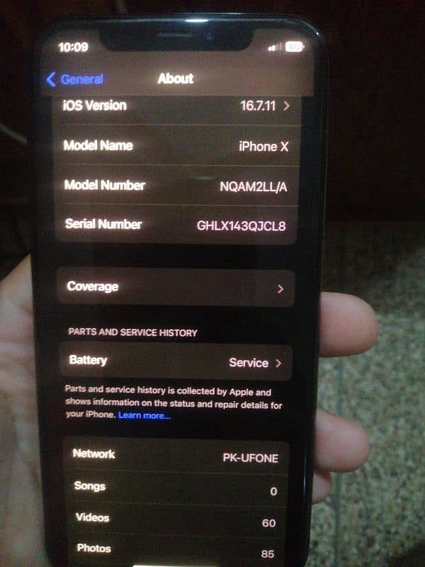 IPhone x Pta approved 256gb 3