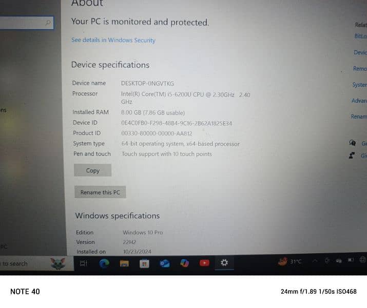 DELL Core i5 6th generation 1