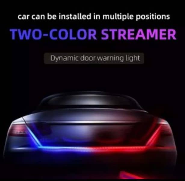 DASHBOARD STRIP PROTOCOL Red and Blue Color  LIGHT FLASHER Car F 0