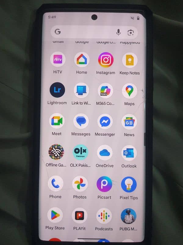 Google pixel 6 pro glass crack 1