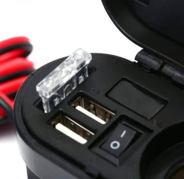 motorcycle bike USB mobile charger multi function 4 free home delivery 2