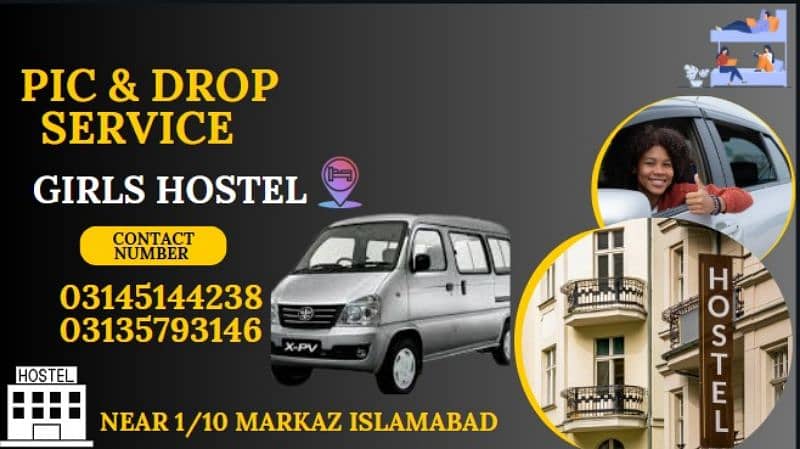 Pick and drop, Girls hostel, Service, available Driver 1