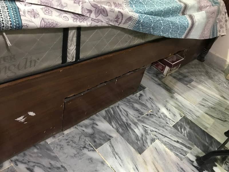Queen sized bed with master's mattress 2
