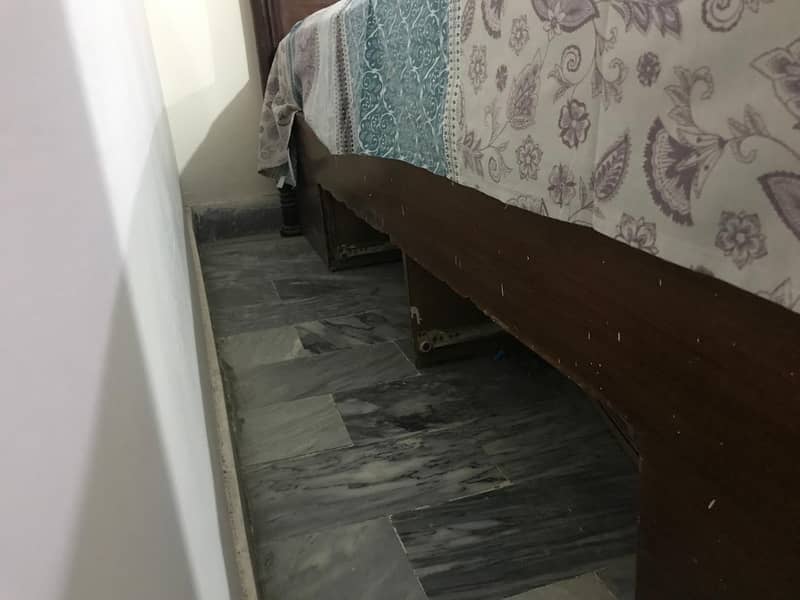 Queen sized bed with master's mattress 3