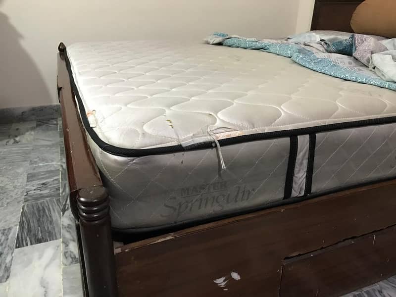 Queen sized bed with master's mattress 4