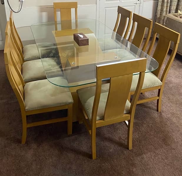 10/10 Dining Table with 8 chair 2