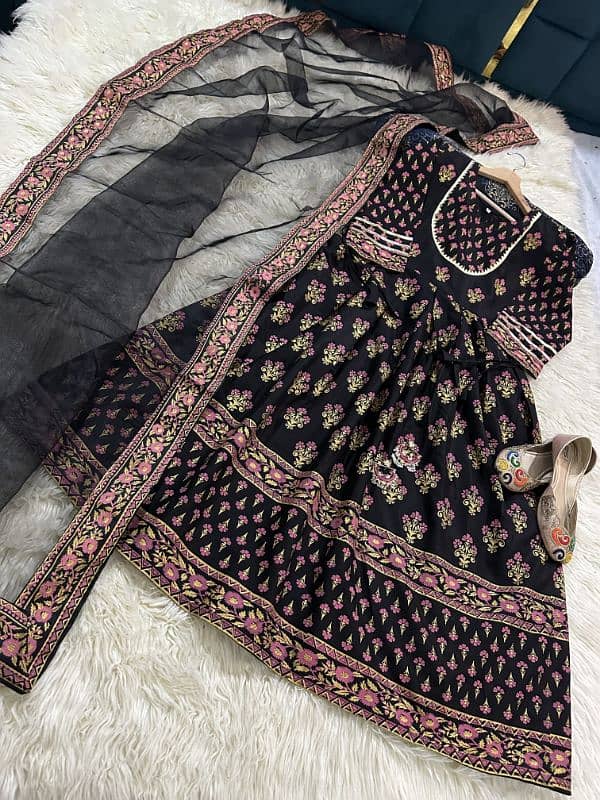 Lawn Blockprinted frok ready to wear 2