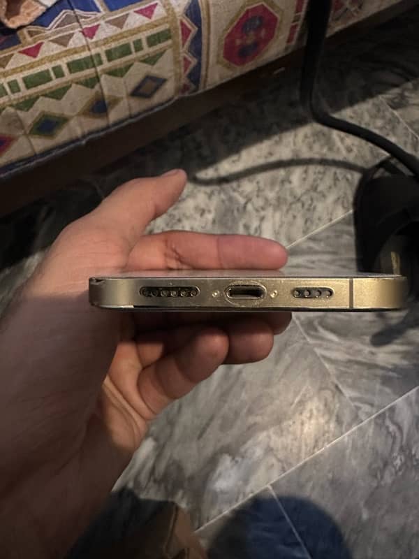 Iphone 12 pro max pta dual sim golden colour with box and cable 1