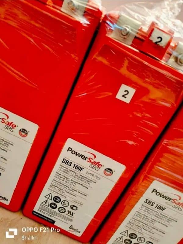 PowerSafe SBS 12V 100F Front Long Service Life EnerSys PowerSafe 1