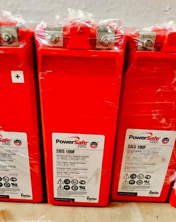 PowerSafe SBS 12V 100F Front Long Service Life EnerSys PowerSafe 2