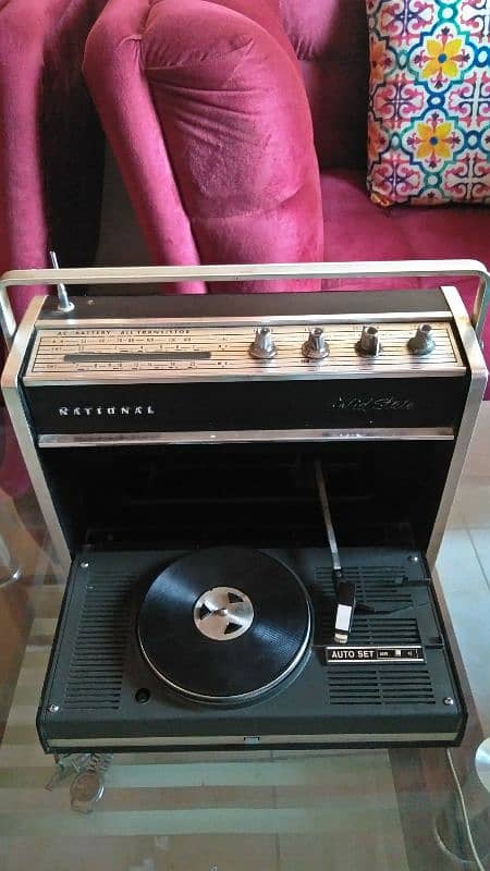 old antique national panasonic vinyl records players 6