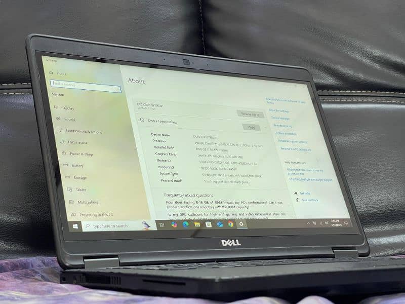Dell Latitude E5450 Core-i5-5th Gen 8GB RAM 128GB SSD Toch Screen 9