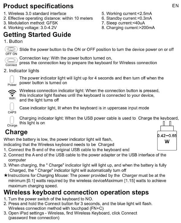Ultra-Slim Rechargeable Wireless Keyboard 3