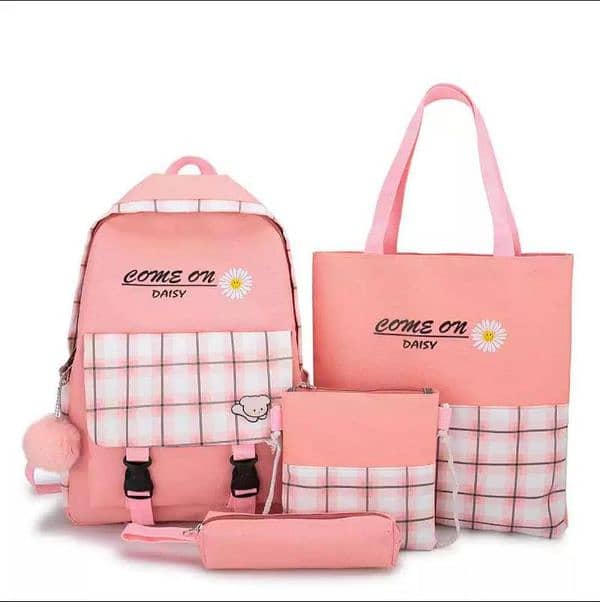 4 Pcs backpack in 3 difference colours 1