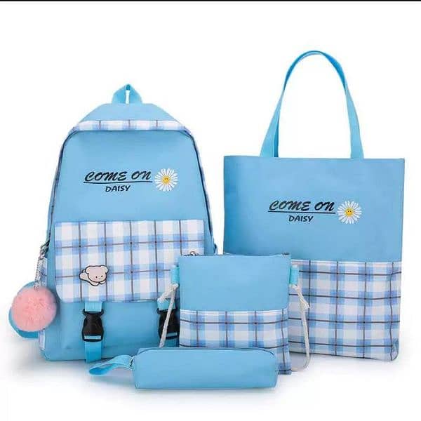 4 Pcs backpack in 3 difference colours 2
