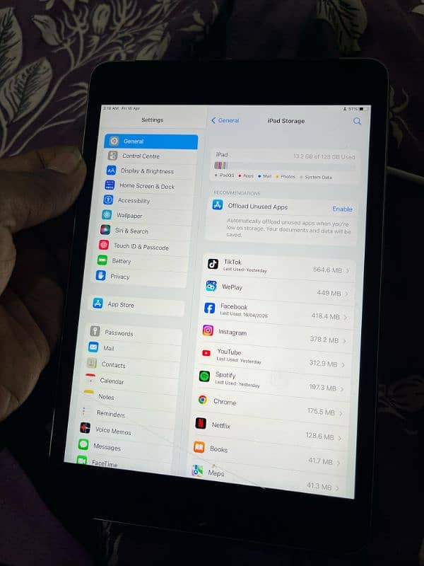 ipad mini 4 128 cellular 4 months sim working 0