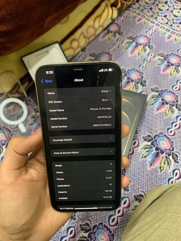 iphone 12 pro max 128 gb 8