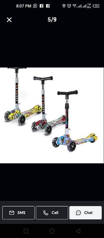 Best Scooter Dual Front wheel, Light & Music Order Call: 03024531021 1