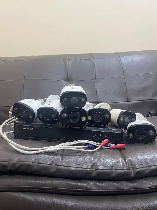 Hikvision 8ch DVR 8mp with 8 cameras 8mp swan 0